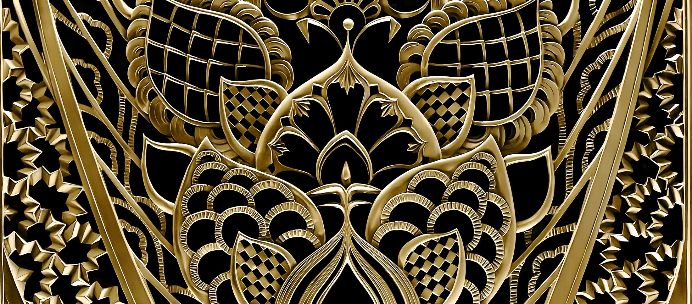 Success. Gilded Bronze Radiator Grill in the vestibule of the Chanin Building. By Rene Paul Chambellan 1929